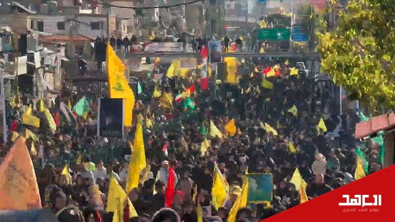 Contin&uacute;a el flujo humano para participar en el funeral de los m&aacute;rtires l&iacute;deres de Hezbol&aacute; (video)