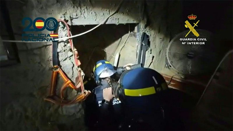 La polic&iacute;a espa&ntilde;ola descubre galer&iacute;a de tiro subterr&aacute;nea ilegal