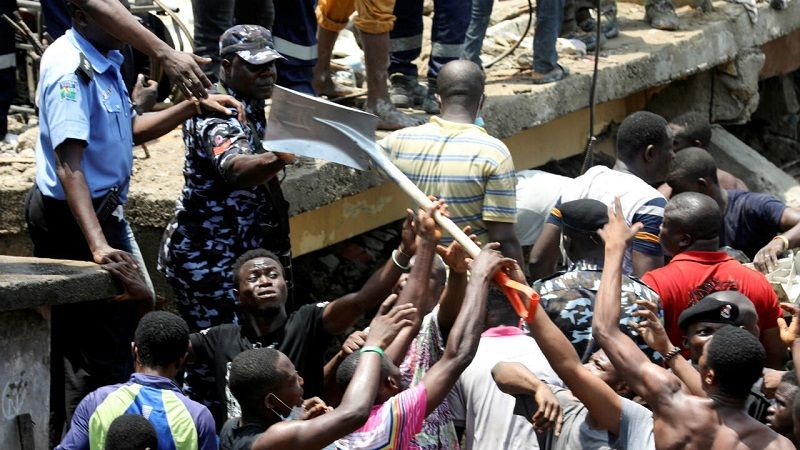 Mueren cinco personas por el colapso de un edificio en el estado nigeriano de Lagos