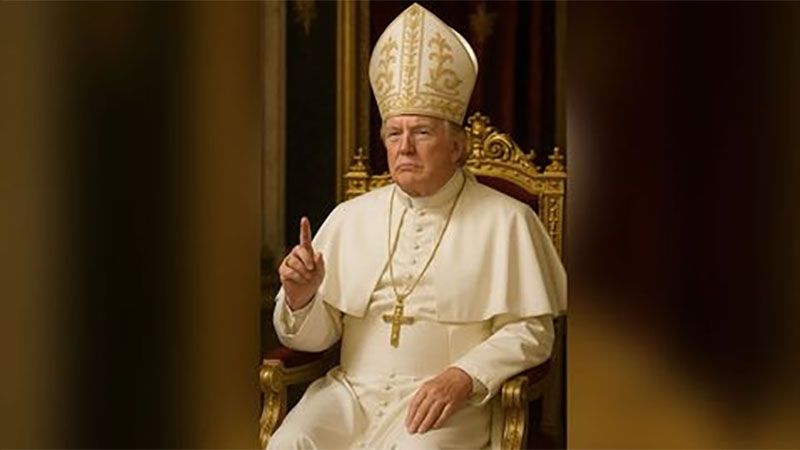 Trump publica una imagen disfrazado de Papa