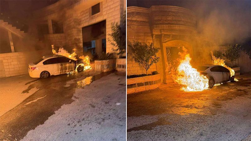 Colonos sionistas incendian varios veh&iacute;culos de palestinos en Cisjordania ocupada