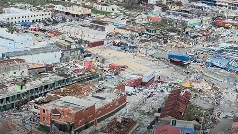 La hist&oacute;rica ciudad de Jamaica queda devastada tras el paso de Melissa