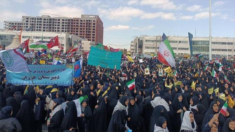 Masivas marchas en Ir&aacute;n en el D&iacute;a Nacional contra la Arrogancia Mundial
