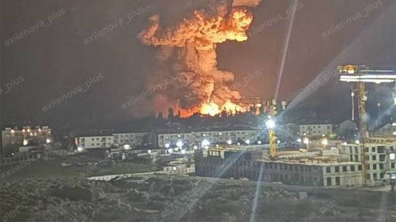 Declaran estado de emergencia en puerto ruso de Novorros&iacute;isk tras ataque con drones