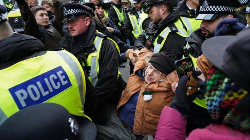 Reino Unido detiene a unos 50 activistas por apoyar a Palestine Action