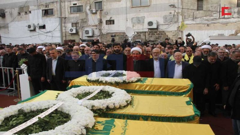 Hezbol&aacute; en el funeral del gran comandante Tabatabai:  El enemigo sionista debe preocuparse por la respuesta de la Resistencia
