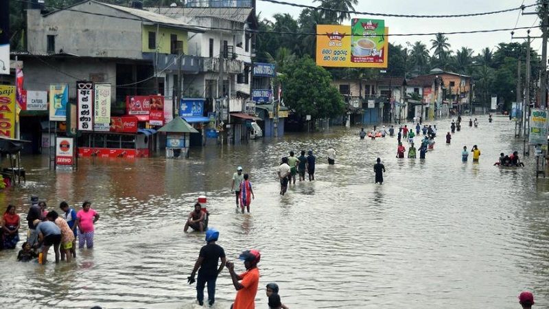 Mueren cerca de 40 personas por las fuertes lluvias en Sri Lanka