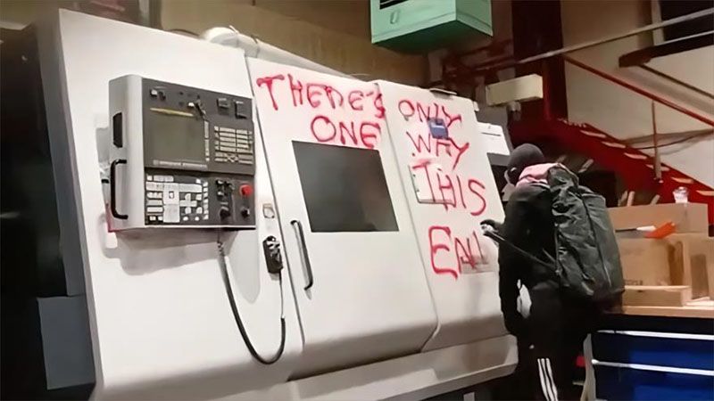 Activistas propalestinos irrumpen en sede de una empresa de armas en Escocia