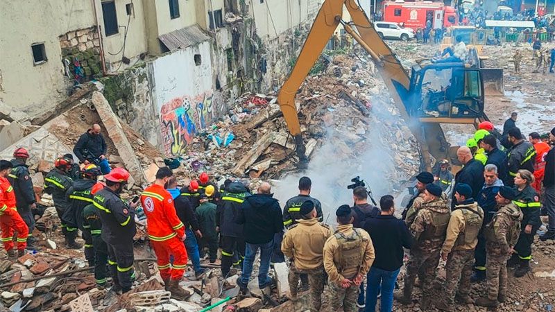 Catorce muertos y ocho supervivientes por el colapso de un edificio en el norte de L&iacute;bano