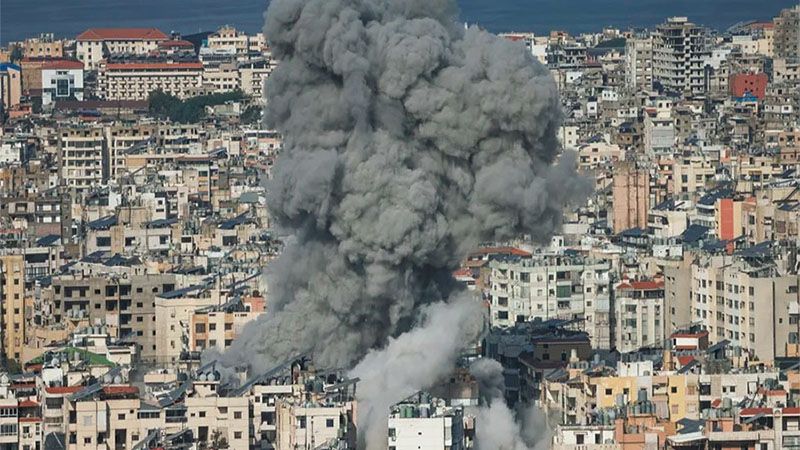 El enemigo sionista intensifica sus ataques a los suburbios de Beirut