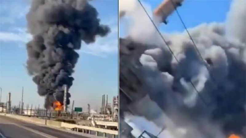 Explosi&oacute;n en una refiner&iacute;a de EEUU desata incendio y enorme columna de humo (video)
