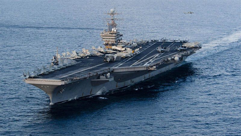 El portaviones Abraham Lincoln de EEUU abandona Oriente Medio