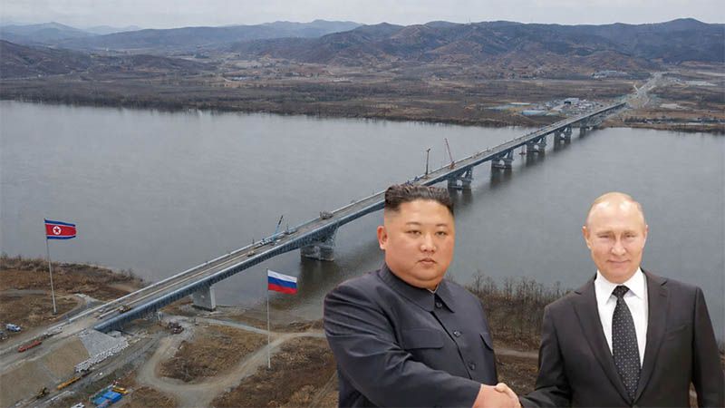 Rusia y Corea del Norte inauguran un puente que les une por primera vez por carretera