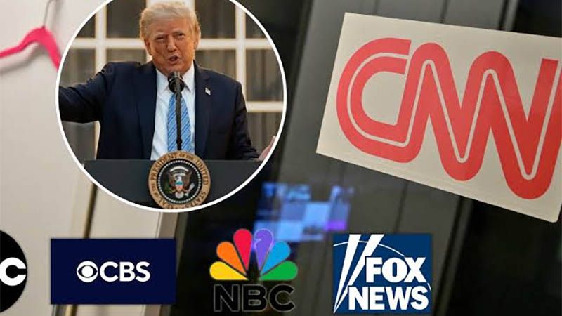 Grandes cadenas de TV de EEUU suspenden la cobertura de Trump tras su veto a tres medios