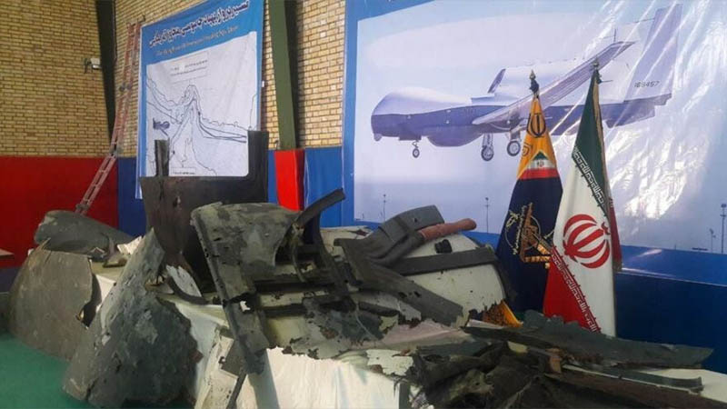 del dron espía de EEUU derribado por los Guardianes de la Revolución de Irán