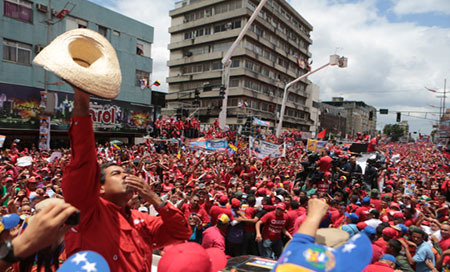 el pueblo venezolano Miles de venezolanos se concentran para decir no a los sanciones