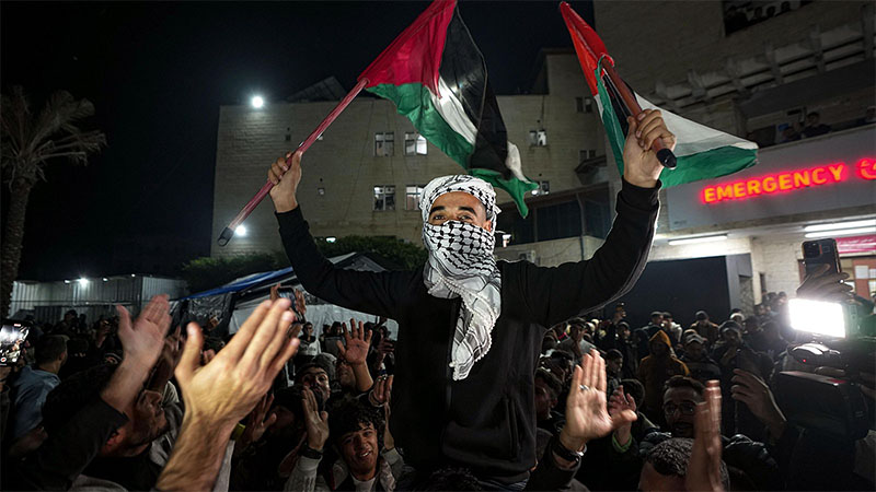jubilo en Gaza
